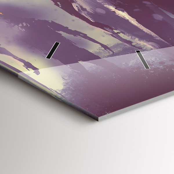 Zegar szklany poziomy Zombie w nocy – halloween