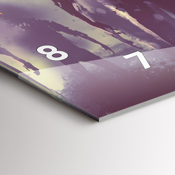 Zegar szklany poziomy Zombie w nocy – halloween