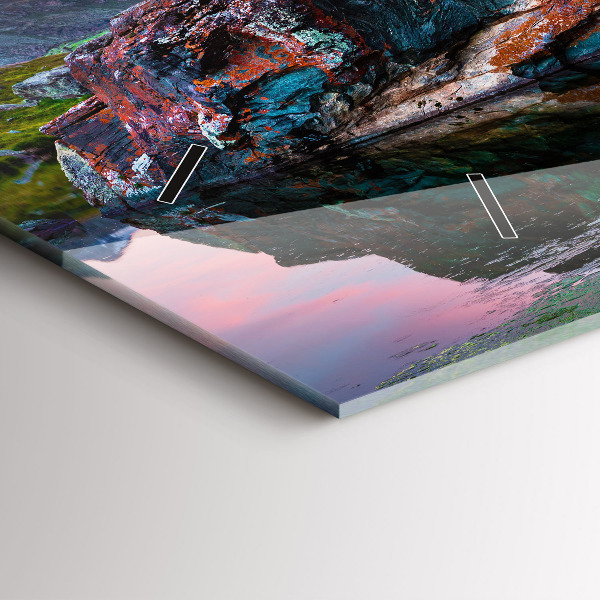 Zegar szklany poziomy Jezioro Stellisee Matterhorn