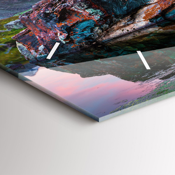 Zegar szklany poziomy Jezioro Stellisee Matterhorn