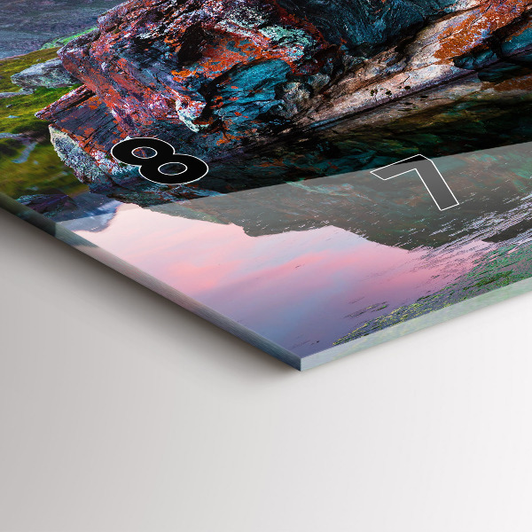 Zegar szklany poziomy Jezioro Stellisee Matterhorn