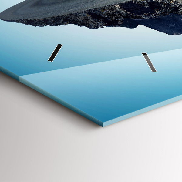 Zegar szklany poziomy Latająca wyspa