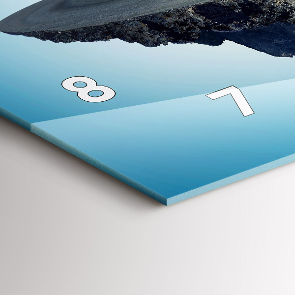 Zegar szklany poziomy Latająca wyspa