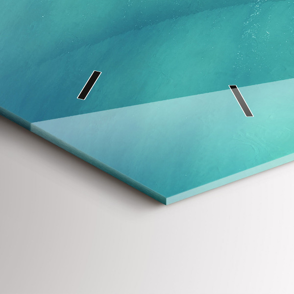 Zegar szklany poziomy Wyspa Serce