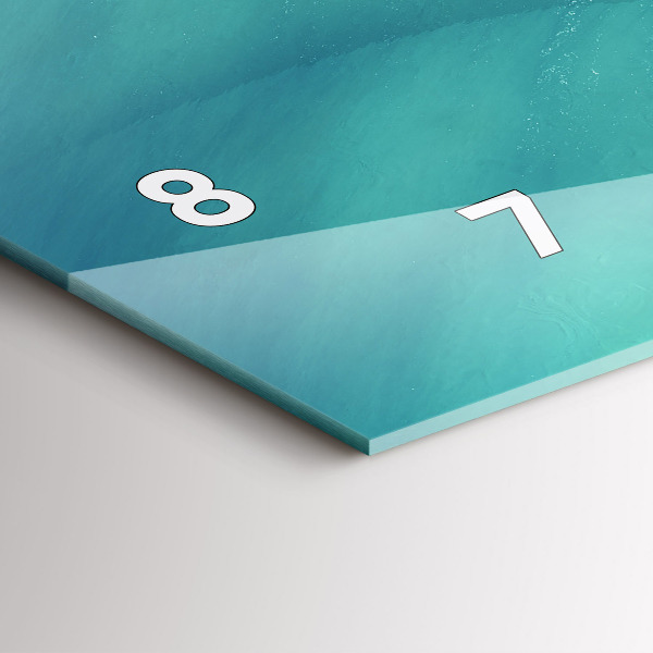 Zegar szklany poziomy Wyspa Serce