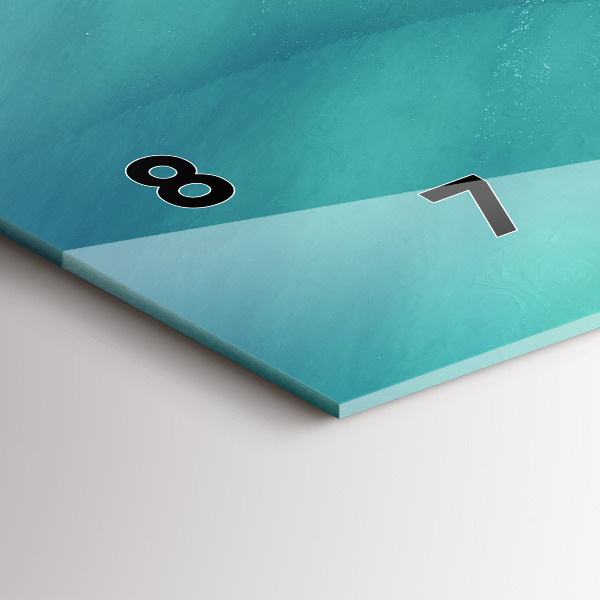 Zegar szklany poziomy Wyspa Serce