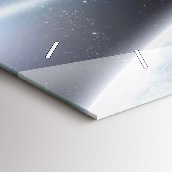 Zegar ścienny poziomy Kosmos Planety