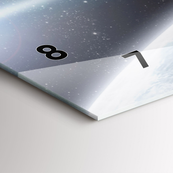 Zegar ścienny poziomy Kosmos Planety