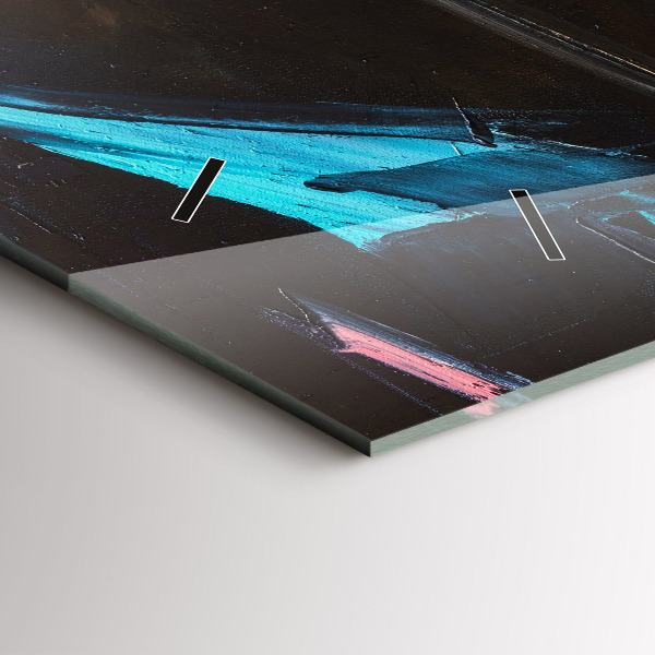 Zegar szklany poziomy Portret kobiety