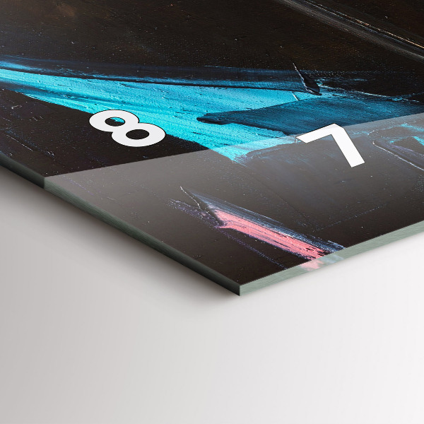 Zegar szklany poziomy Portret kobiety