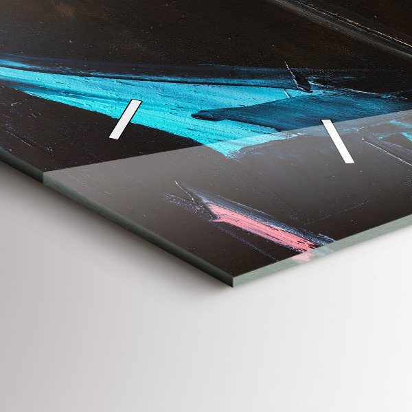 Zegar szklany poziomy Portret kobiety