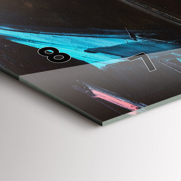 Zegar szklany poziomy Portret kobiety