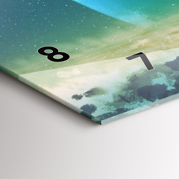 Zegar szklany poziomy Człowiek na księżycu