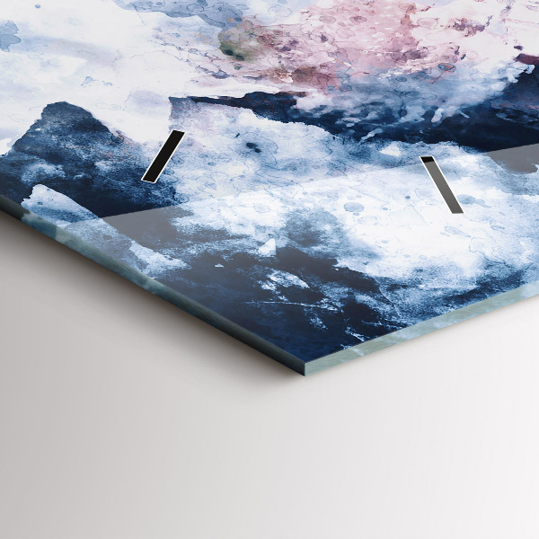 Zegar szklany poziomy Abstrakcyjne pasma górskie