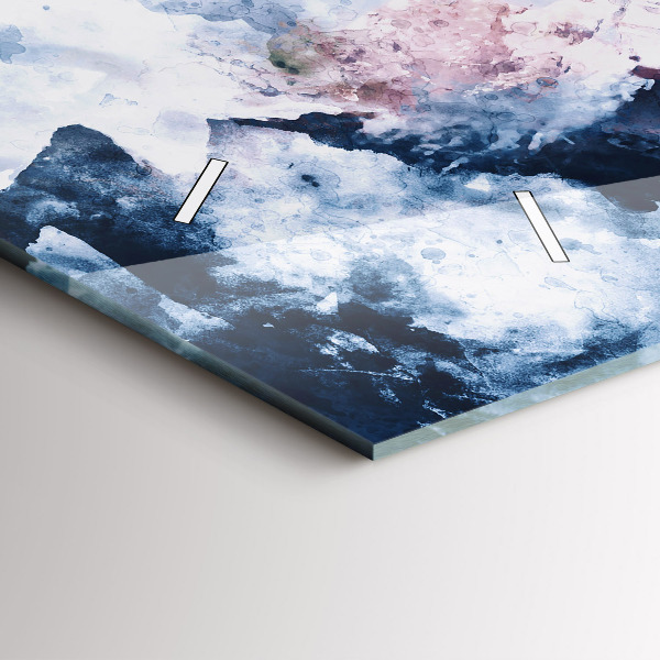 Zegar szklany poziomy Abstrakcyjne pasma górskie