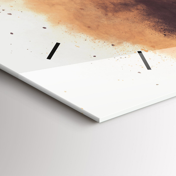 Zegar szklany poziomy Kobieta i rower