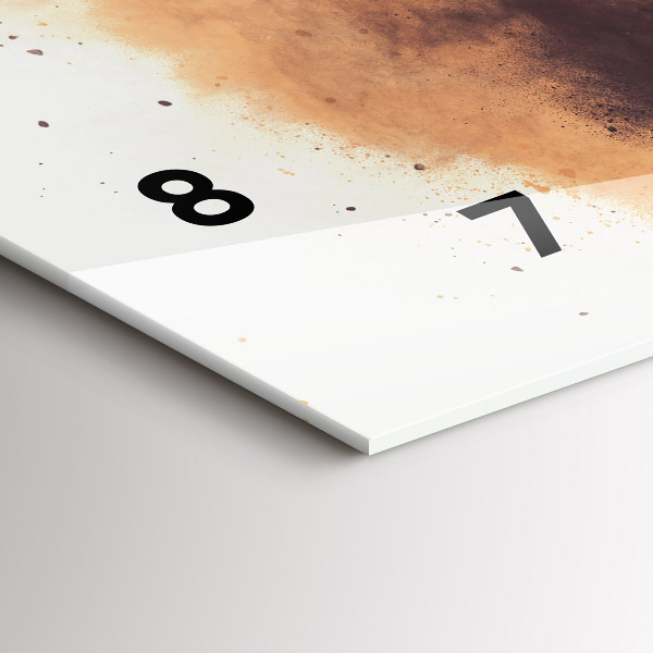 Zegar szklany poziomy Kobieta i rower