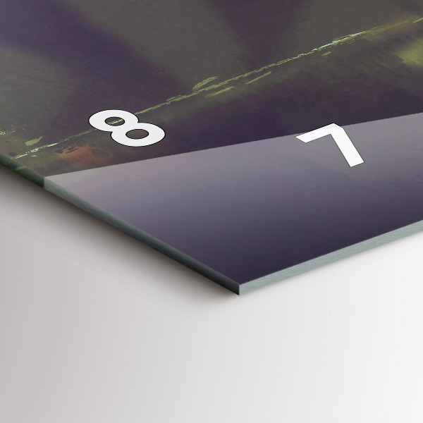 Zegar poziomy Ludzie z parasolami