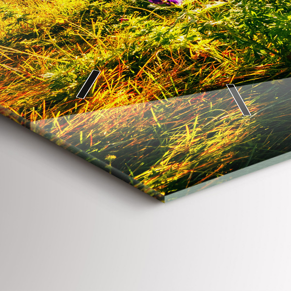 Zegar poziomy Łąka Lawenda