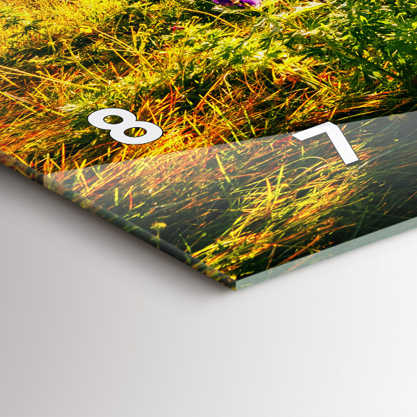 Zegar poziomy Łąka Lawenda