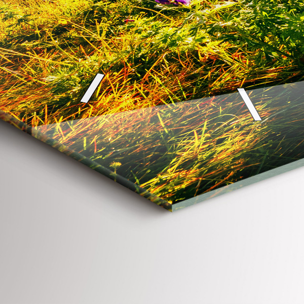 Zegar poziomy Łąka Lawenda