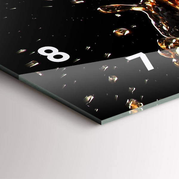 Zegar ścienny poziomy Drink z lodem