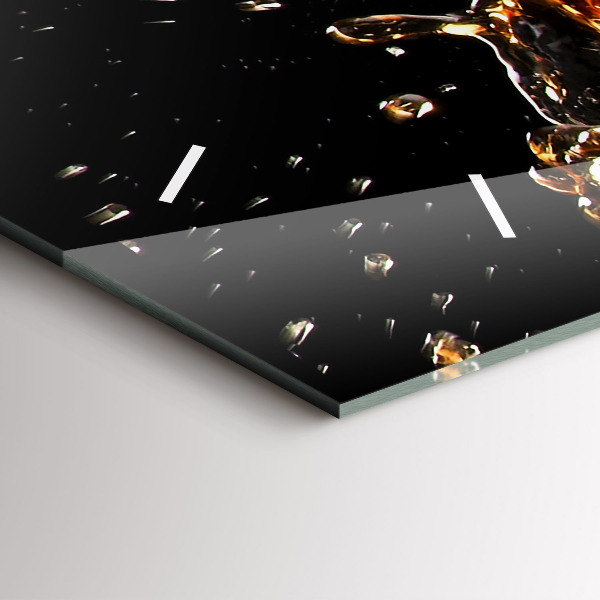 Zegar ścienny poziomy Drink z lodem