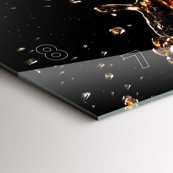 Zegar ścienny poziomy Drink z lodem