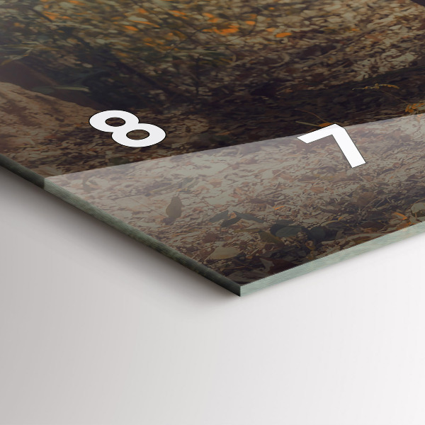 Zegar poziomy Mnich prowadzący słonie