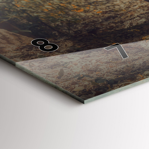 Zegar poziomy Mnich prowadzący słonie