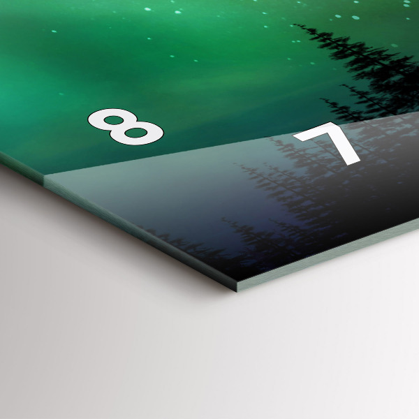 Zegar poziomy Zorza Polarna