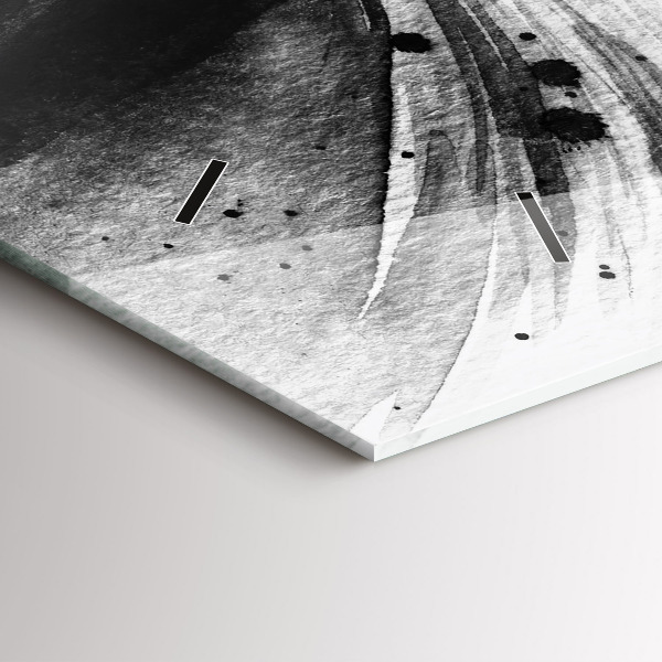 Zegar poziomy Kobieta w kapeluszu