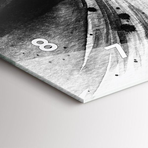 Zegar poziomy Kobieta w kapeluszu