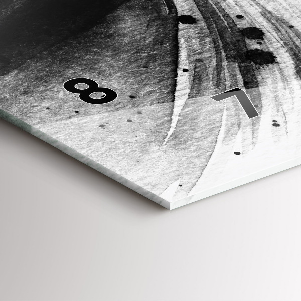 Zegar poziomy Kobieta w kapeluszu