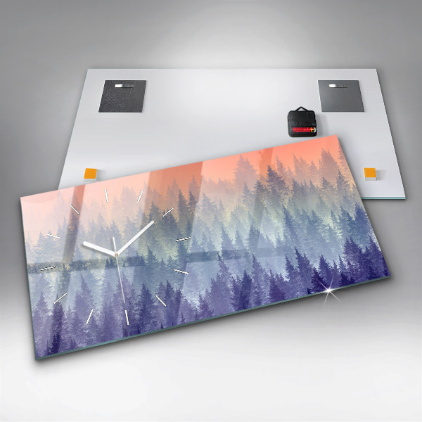 Zegar poziomy Las We Mgle