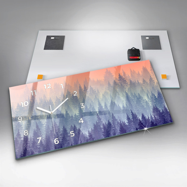 Zegar poziomy Las We Mgle