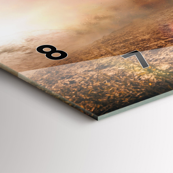 Zegar poziomy Mężczyzna na motocyklu