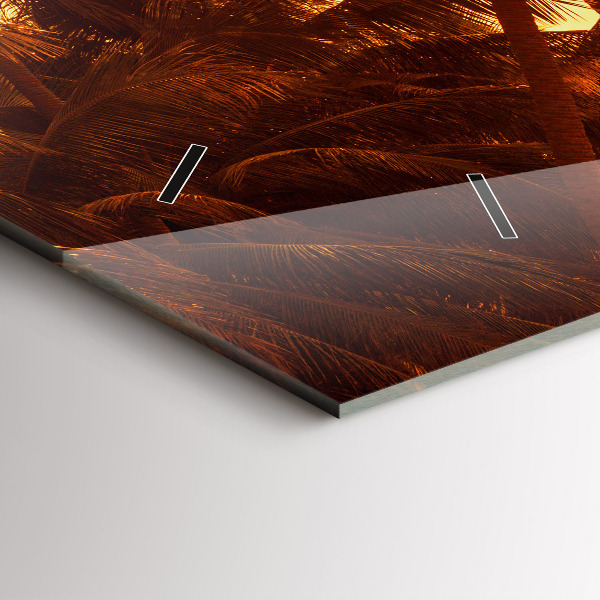 Zegar poziomy Słoneczne palmy