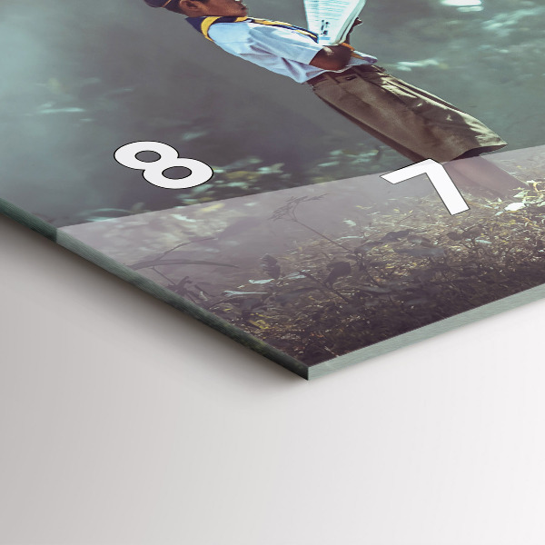 Zegar poziomy Chłopczyk czyta książkę