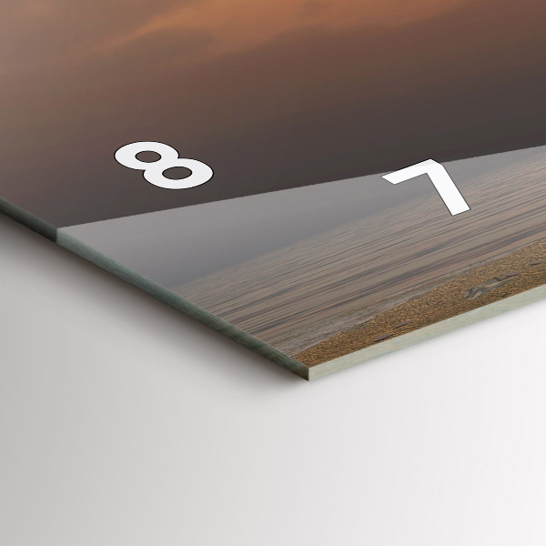 Zegar ścienny poziomy Zwierzęta Zachód Słońca