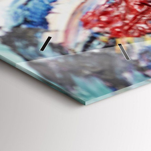 Zegar ścienny poziomy Fragment sztuki olejnej