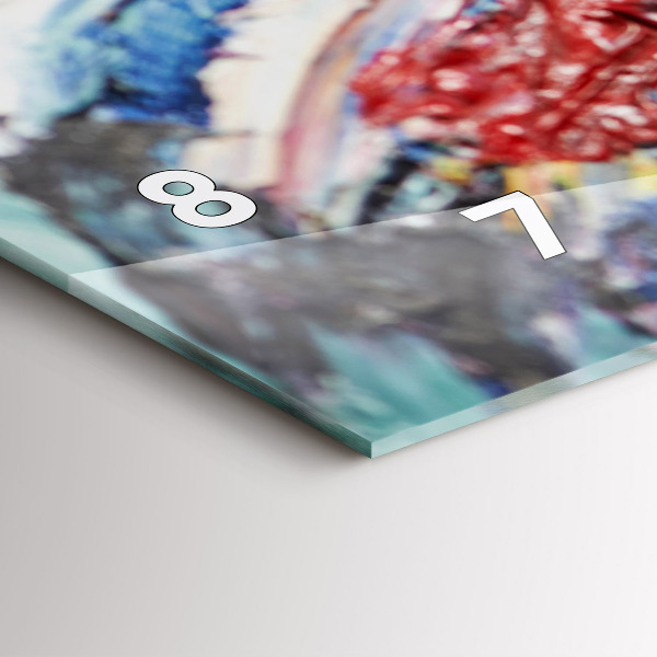 Zegar ścienny poziomy Fragment sztuki olejnej