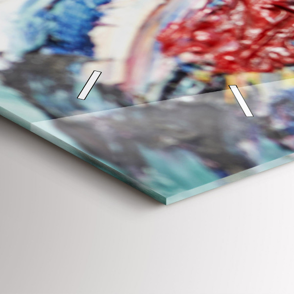 Zegar ścienny poziomy Fragment sztuki olejnej