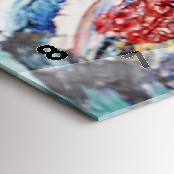 Zegar ścienny poziomy Fragment sztuki olejnej