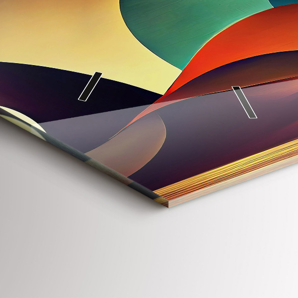 Zegar szklany poziomy Linie abstrakcyjne tło