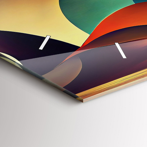 Zegar szklany poziomy Linie abstrakcyjne tło