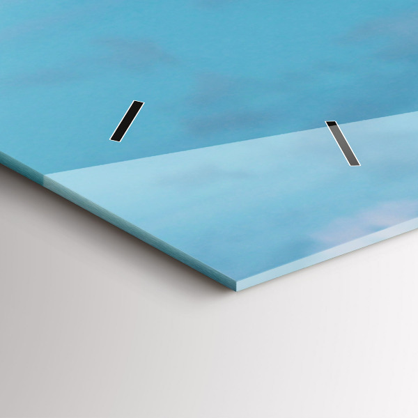 Zegar szklany poziomy Wysoka Żyrafa Na Tle Nieba