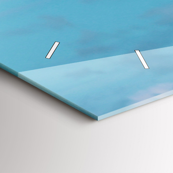 Zegar szklany poziomy Wysoka Żyrafa Na Tle Nieba