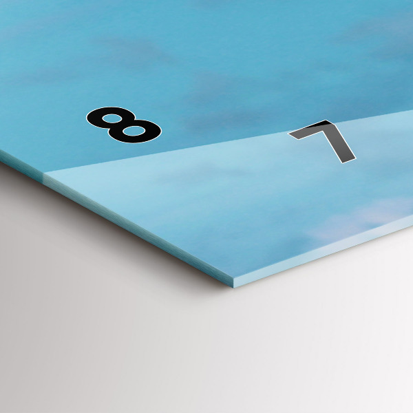 Zegar szklany poziomy Wysoka Żyrafa Na Tle Nieba