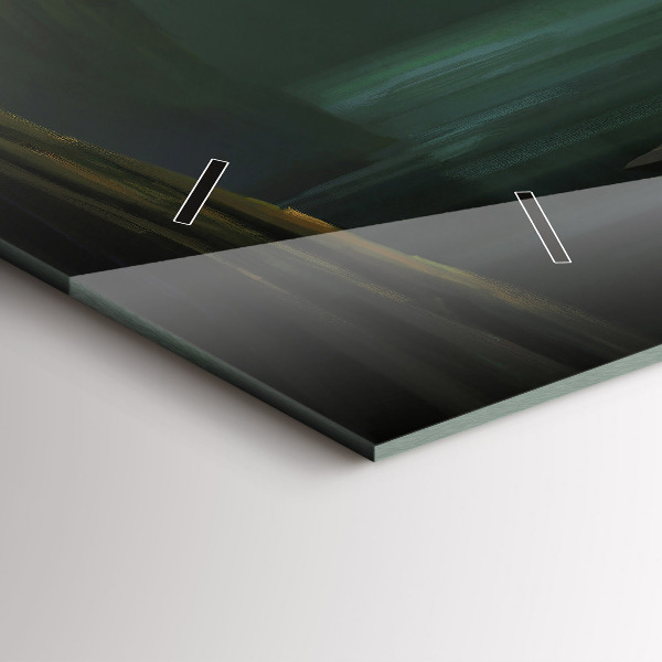 Zegar szklany poziomy Człowiek i potwór na bagnach